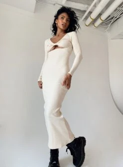 Princess Polly Jalen Maxi Dress Cream