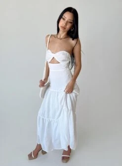 Princess Polly Allie Maxi Dress White