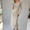 Princess Polly Kendor Long Sleeve Maxi Dress Beige -Polly Clothing Shop 0 modelinfo beanie us0 6fca13ca 9503 4873 b0d3 5ced9e32cc39