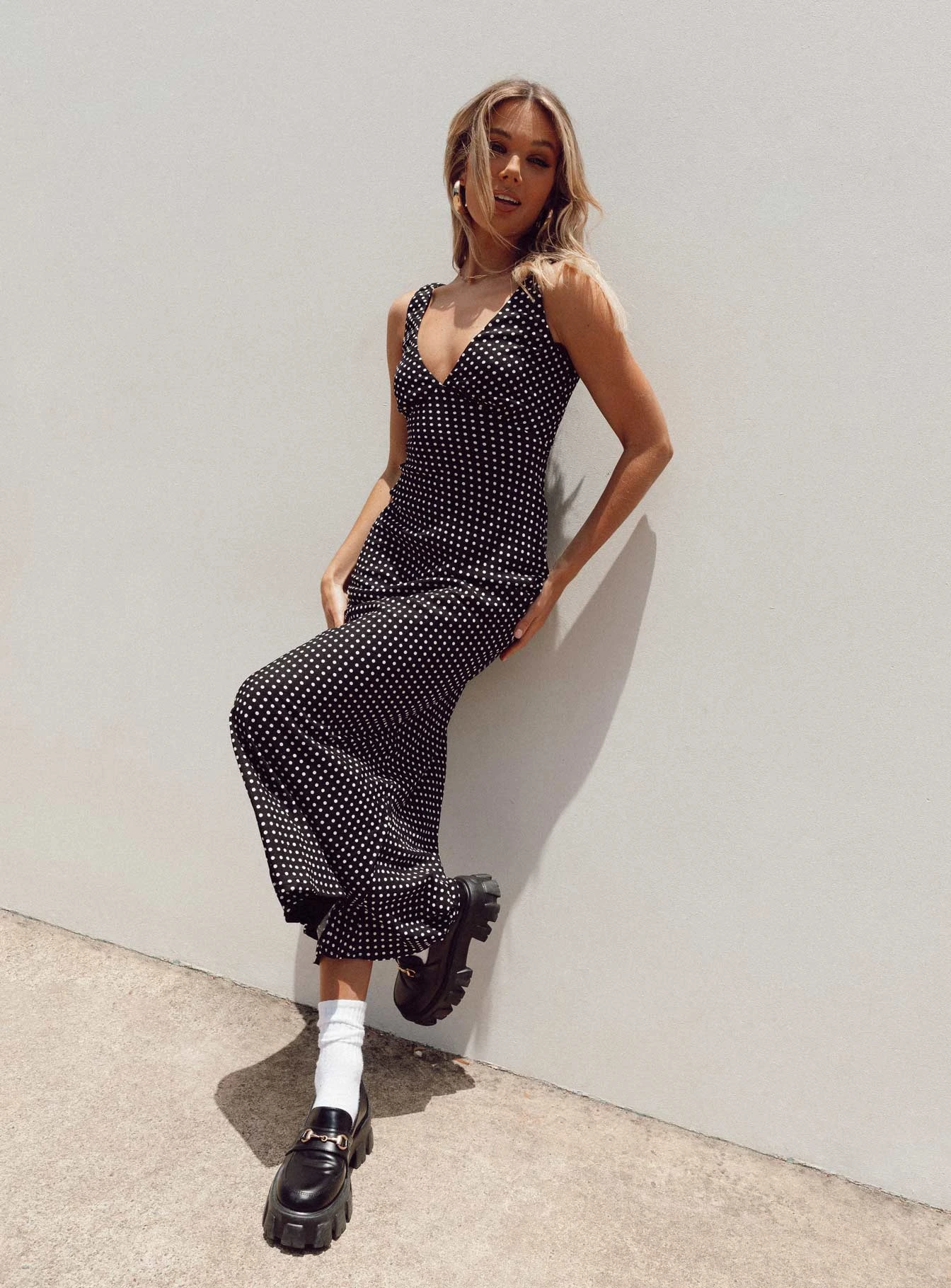 Princess Polly Nellie Maxi Dress Black Polka Dot 8 Princess Polly Nellie Maxi Dress Black Polka Dot - Image 6