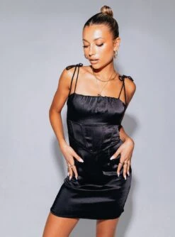 Princess Polly Sarah Corset Mini Dress Black