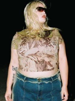 Fairy Longline Tee Multi Curve