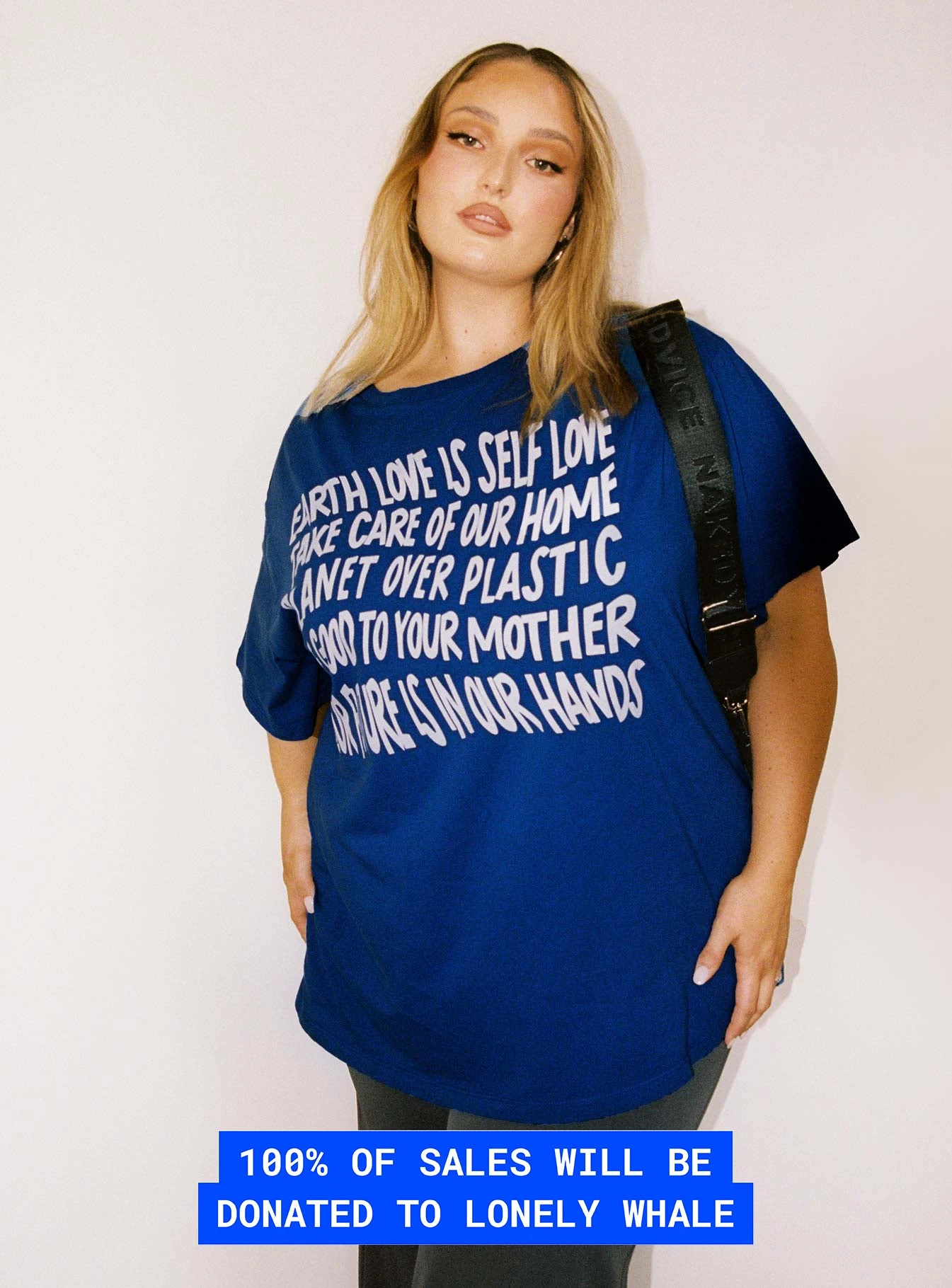 Be Kind Charity Oversized Tee Blue Curve 3 Be Kind Charity Oversized Tee Blue Curve