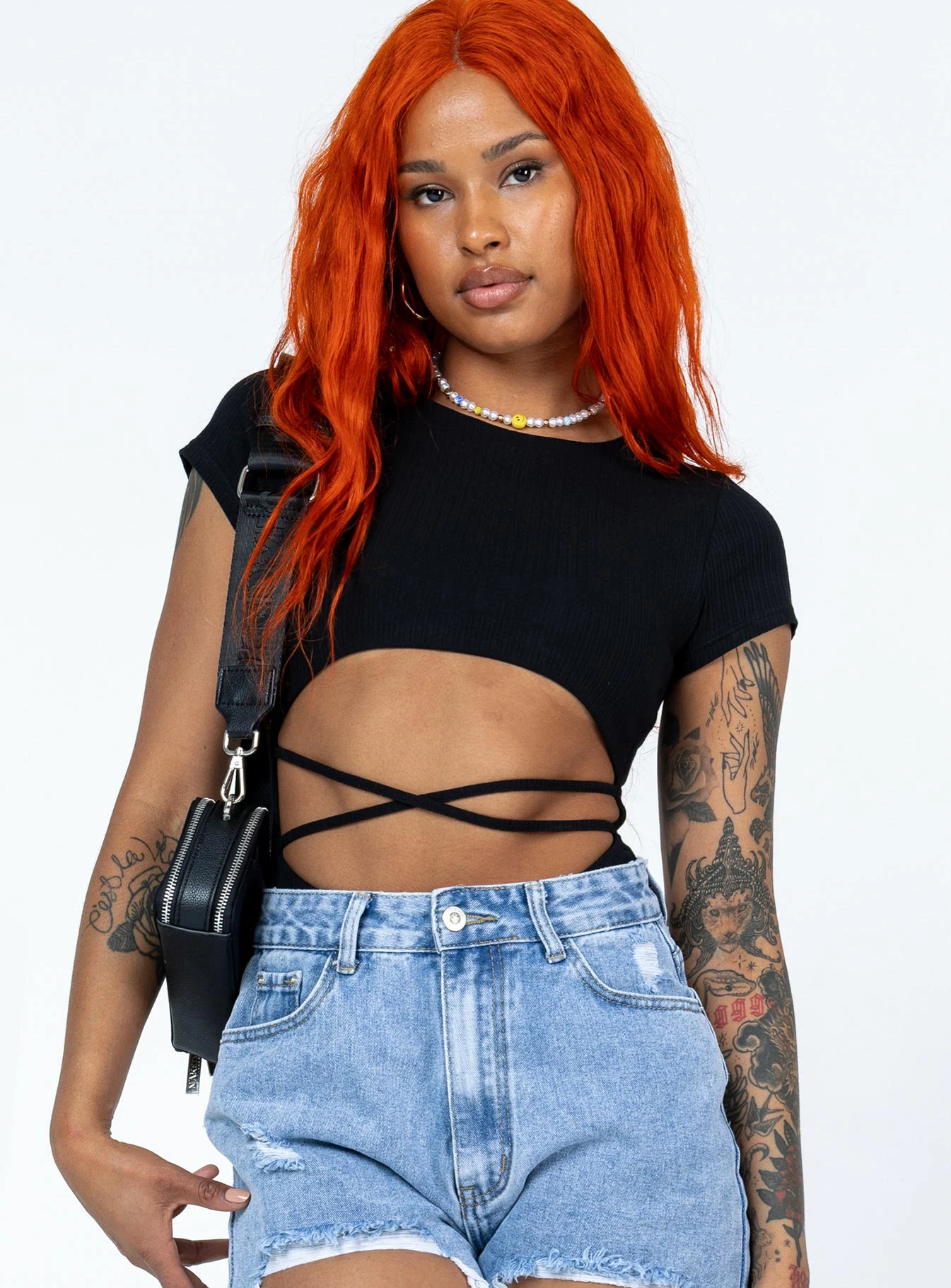 Princess Polly Nicola Bodysuit Black 4 Princess Polly Nicola Bodysuit Black - Image 2