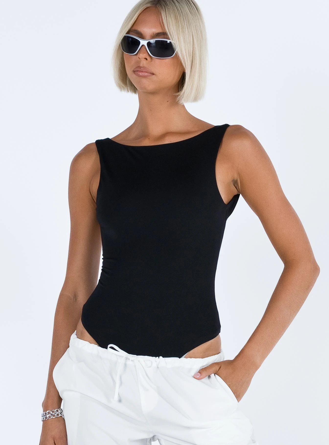 Coomba Backless Bodysuit Black 4 Coomba Backless Bodysuit Black - Image 2
