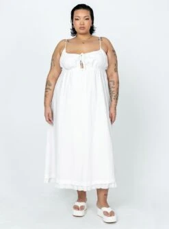 Princess Polly Empress Of Love Maxi Dress White Curve 9 Princess Polly Empress Of Love Maxi Dress White Curve -Polly Clothing Shop 1 modelinfo lovisa us18 d04ed883 ade6 4797 86dd 83231d2219d9