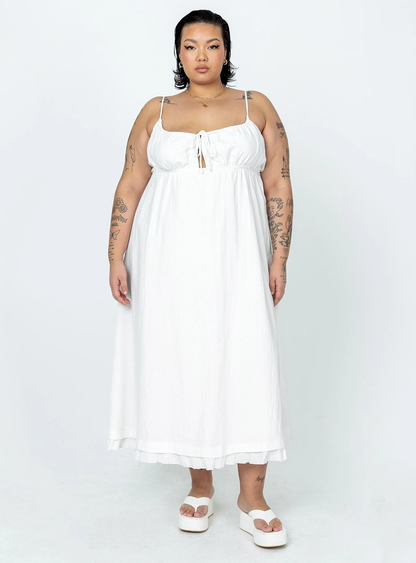 Princess Polly Empress Of Love Maxi Dress White Curve 4 Princess Polly Empress Of Love Maxi Dress White Curve - Image 2