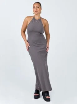 Princess Polly Caterina Maxi Dress Grey