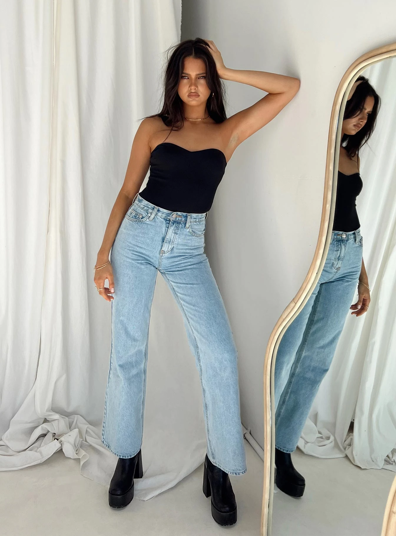 Aston Strapless Bodysuit Black 4 Aston Strapless Bodysuit Black - Image 2