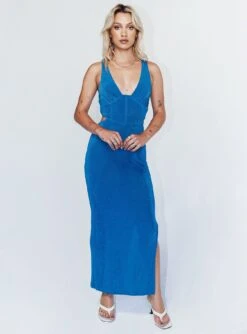 Princess Polly Ciaran Maxi Dress Blue