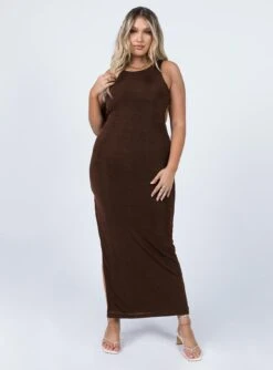 Princess Polly Ella Maxi Dress Brown -Polly Clothing Shop 1 3f3372d5 9255 47e6 9ac0 15a5ac580082