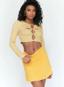 Princess Polly Baxter Mini Skirt Orange