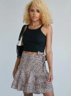 Princess Polly Bryce Mini Skirt Beige