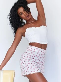 Princess Polly Alicya Mini Skirt White