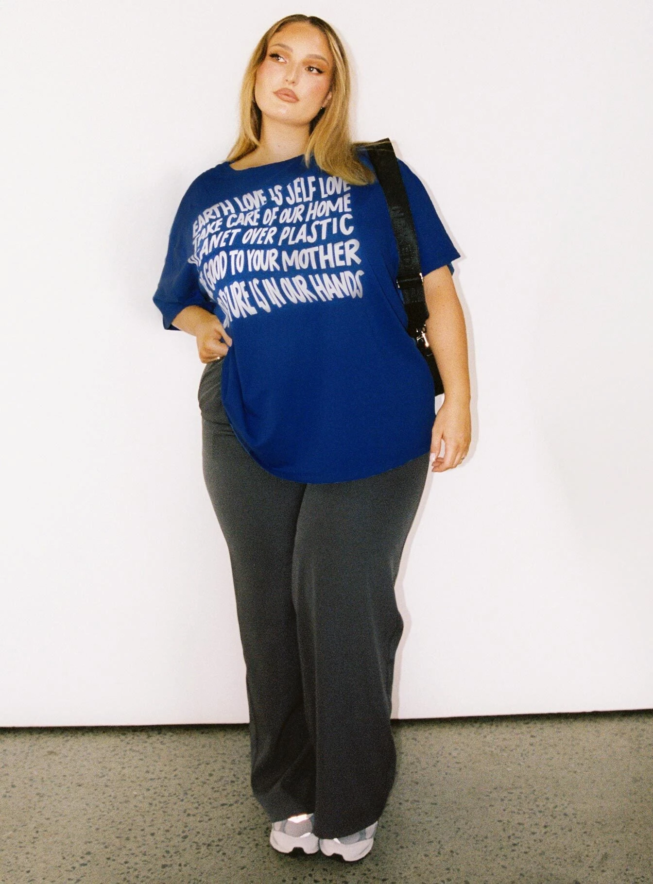 Be Kind Charity Oversized Tee Blue Curve 4 Be Kind Charity Oversized Tee Blue Curve - Image 2