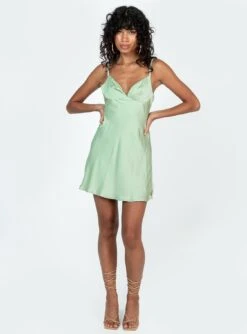 Princess Polly Stefani Mini Dress Sage 10 Princess Polly Stefani Mini Dress Sage -Polly Clothing Shop 2 modelinfo ariel us4 b135fdb2 f670 471d abbc 2303d40e5904