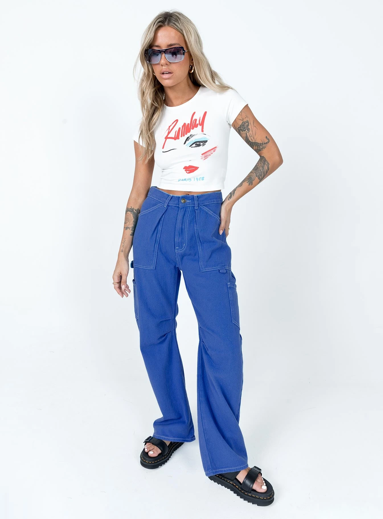 Princess Polly Runway Baby Tee White 5 Princess Polly Runway Baby Tee White - Image 3