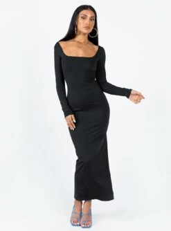Princess Polly Lyla Maxi Dress Black -Polly Clothing Shop 2 modelinfo christy us2 d3b6e2d8 95b4 4851 87df b7a3b030176f