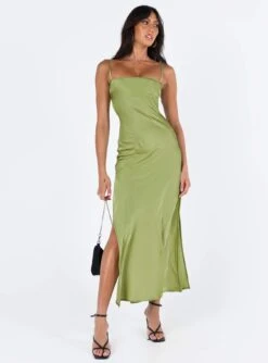 Princess Polly Leyana Maxi Dress Green -Polly Clothing Shop 2 modelinfo josie us2 fc10789f e8fa 46a4 b882 0214f5d76df6