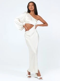 Princess Polly Karter Maxi Dress Champagne