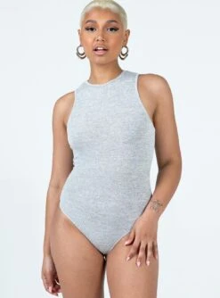 Princess Polly Duval Bodysuit Light Grey -Polly Clothing Shop 3 modelinfo Sarah us4 0af542e0 f32d 4abd ab58 17ac788f92e1