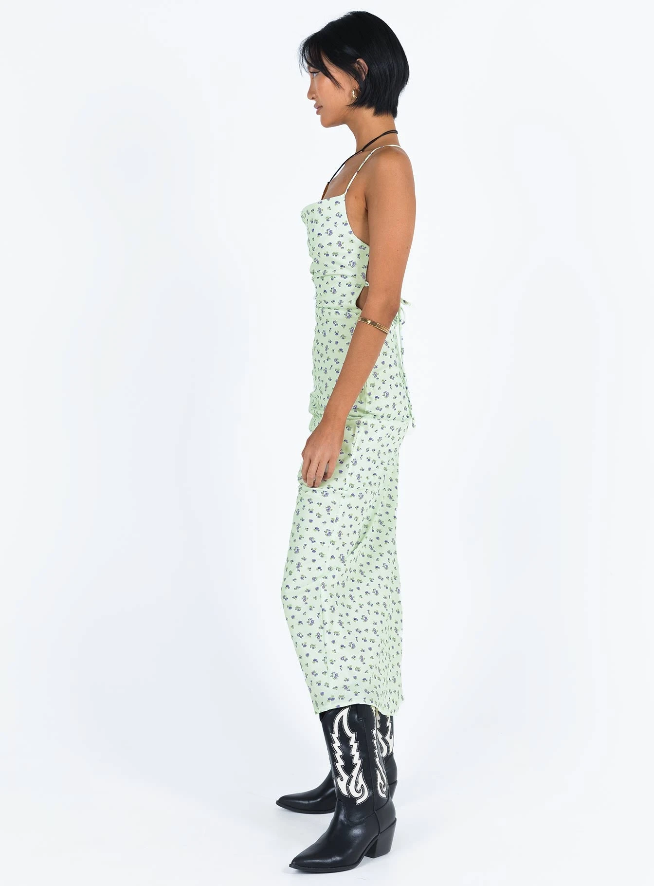 Malabar Maxi Dress Mint / Floral 6 Malabar Maxi Dress Mint / Floral - Image 4