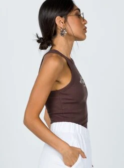 Princess Polly Play The Game Tank Top Brown -Polly Clothing Shop 3 0712e826 c8a1 462f 8fde c018fe33bf36