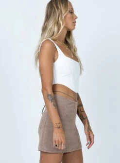 Princess Polly Maisie Mini Skirt Brown -Polly Clothing Shop 3 34913af5 2ed7 4a56 bcb0 bfab6140bc46