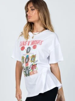 Princess Polly Guns N' Roses 1988 Tour Tee White 10 Princess Polly Guns N' Roses 1988 Tour Tee White -Polly Clothing Shop 3 a1dcffca f891 4619 a355 f704a680c704