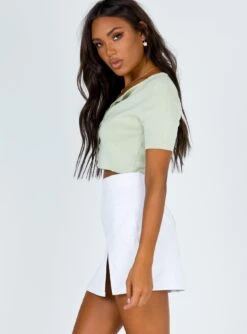 Princess Polly The Lola Mini Skirt White -Polly Clothing Shop 3 b33ef91e 25d9 449e 9707 6ddbeb5d2e05