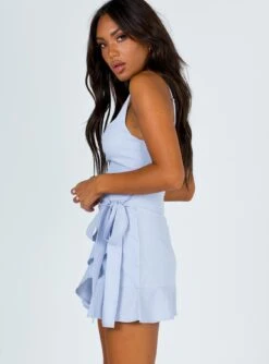 Princess Polly Cottage Hill Mini Dress Baby Blue -Polly Clothing Shop 3 b4328458 7a2f 4ec3 b570 dd8ad2eee95e