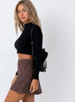 Princess Polly Fike Mini Skirt Brown -Polly Clothing Shop 3 d380097c 2cde 4b3c a7ee 969c7511b32e