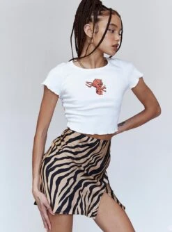 Princess Polly Midnight Wander Mini Skirt Black / Beige -Polly Clothing Shop 3 dbd34d3a c332 4e49 b349 74cf7b0f8859