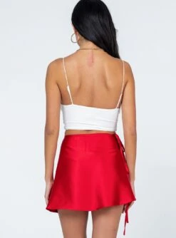 Princess Polly Alice Quinn Mini Skirt Red 13 Princess Polly Alice Quinn Mini Skirt Red -Polly Clothing Shop 4 modelinfo Christina us4 0c5a25e4 7d75 454e ad21 a1e3ad17d36b