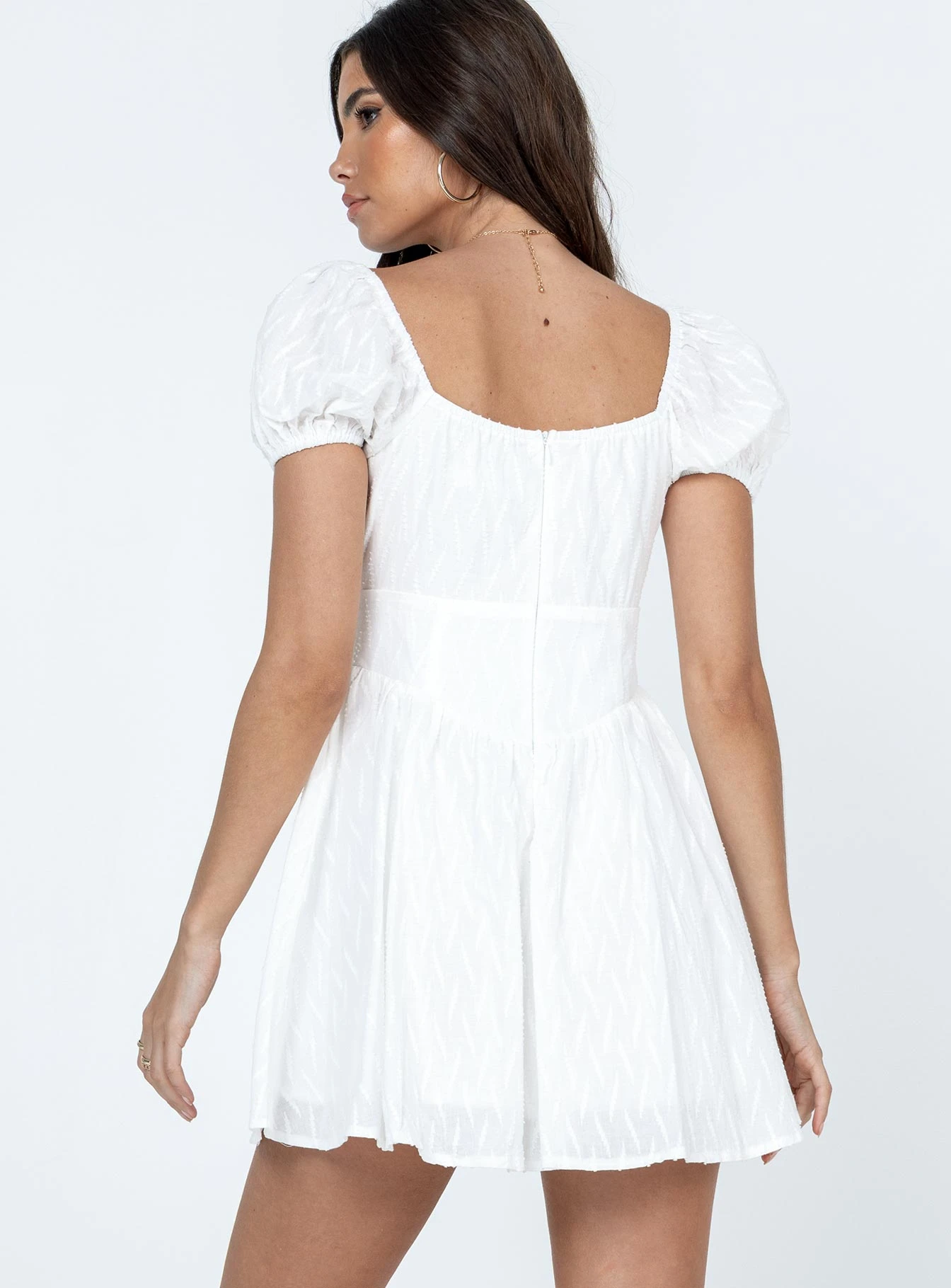 Princess Polly Caria Mini Dress White 7 Princess Polly Caria Mini Dress White - Image 5