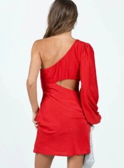 Princess Polly Karter Mini Dress Red -Polly Clothing Shop 4 modelinfo elise us2 b11c09ec 5156 4a34 a32d ce0880c23609