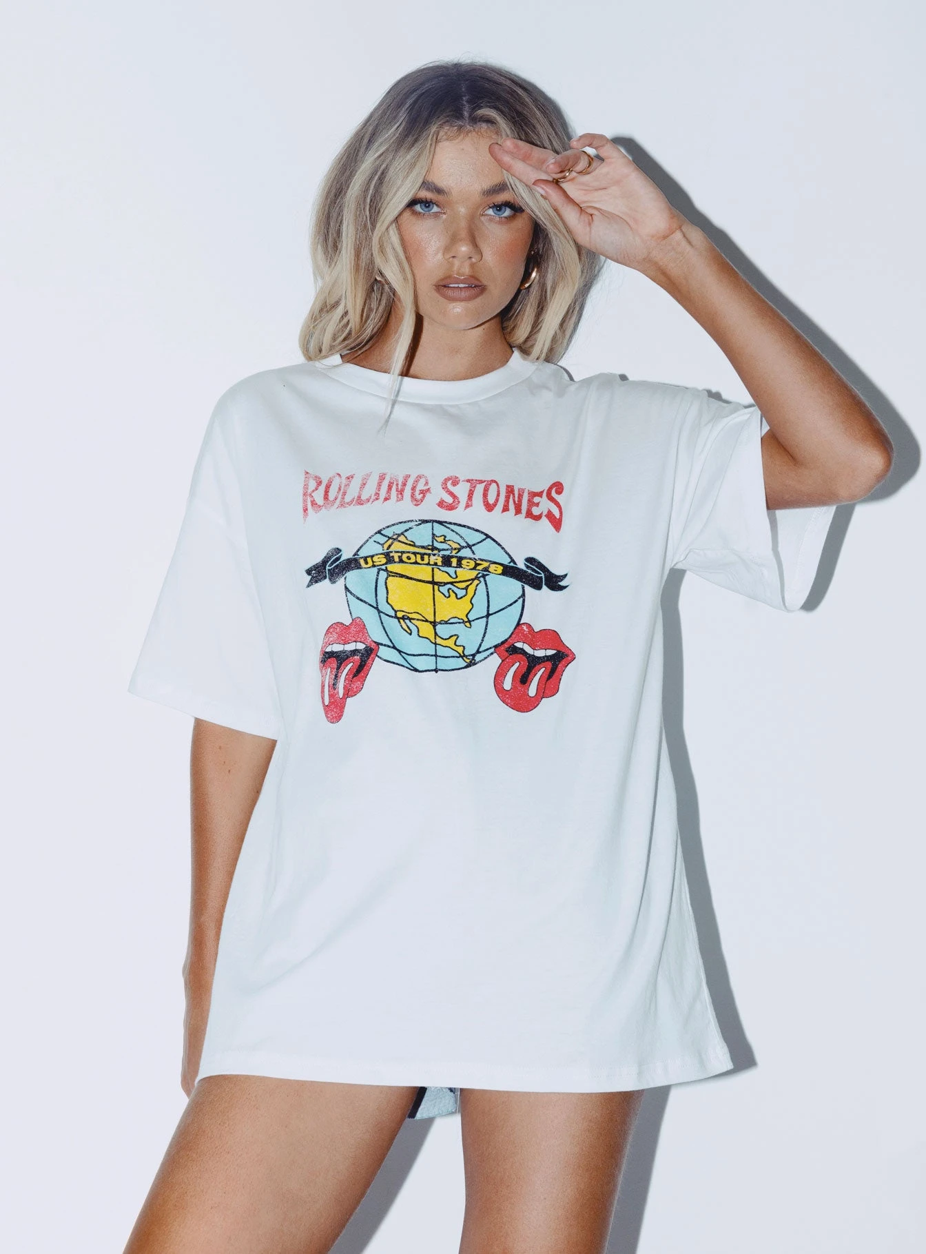 Rolling Stones US Tour 1978 Tee White 6 Rolling Stones US Tour 1978 Tee White - Image 4