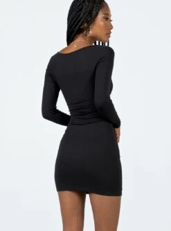 Princess Polly Lennel Mini Dress Black -Polly Clothing Shop 4 modelinfo eyes us2 d94e0419 d8ab 4917 9823 01dc16593d7d