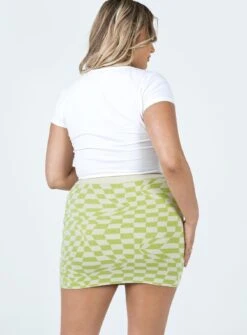 Princess Polly Renata Mini Skirt Green -Polly Clothing Shop 4 modelinfo jasmine US8 063a0a12 1bfb 4d04 af65 b86849b5d5e7