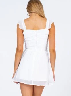 Princess Polly So Sweet Mini Dress White -Polly Clothing Shop 4 modelinfo josie us4 1764366e 0e12 413f add8 003b58b9aac3
