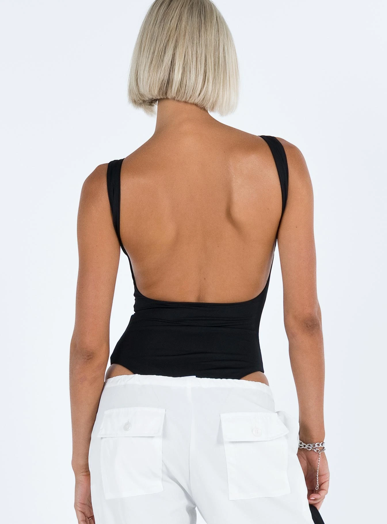 Coomba Backless Bodysuit Black 7 Coomba Backless Bodysuit Black - Image 5
