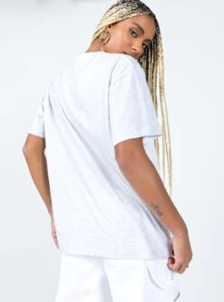 Princess Polly Mailbu Oversized Tee Grey Marle -Polly Clothing Shop 4 modelinfo lola us4 93e0458f 1da6 44cc 9a47 848aaefc2c88