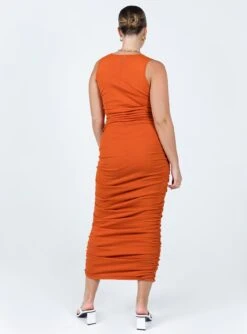 Tarlie Maxi Dress Orange -Polly Clothing Shop 4 modelinfo mikayla us6 57c3e57c aa0e 4eac 8f6b 3d15be53d1f8