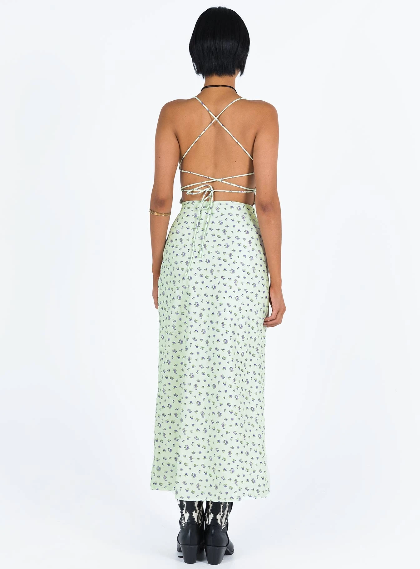 Malabar Maxi Dress Mint / Floral 7 Malabar Maxi Dress Mint / Floral - Image 5