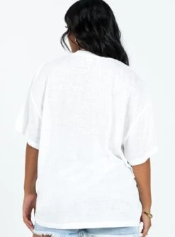 Martini Oversized Tee White -Polly Clothing Shop 4 modelinfo rheanna us6 eb666827 9ad0 486f b268 4531b6864a55