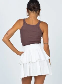 Princess Polly Greta Mini Skirt Off White -Polly Clothing Shop 4 e2f121a6 db91 4877 b3bc ab69f5b0d129