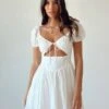 Princess Polly Caria Mini Dress White -Polly Clothing Shop 5 modelinfo Cindy us2 2884804c bc34 4573 a6d4 83514b6d9693
