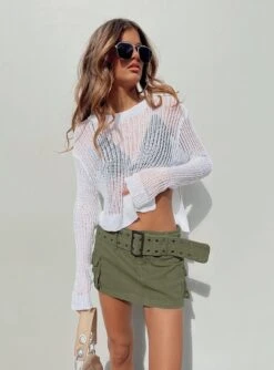 Princess Polly Iconic Cargo Mini Skirt Khaki 18 Princess Polly Iconic Cargo Mini Skirt Khaki -Polly Clothing Shop 5 modelinfo elise us2 996df0a4 ab94 424f 81fe d220bd42f7b9