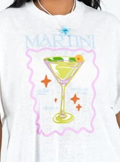 Martini Oversized Tee White -Polly Clothing Shop 5 modelinfo rheanna us6 18153379 3106 4f5e bf6b efd60cb77272