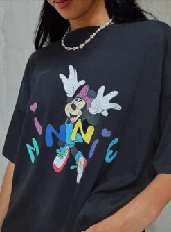 Disney Minnie Mouse Oversized Tee Black -Polly Clothing Shop 5 aab6bcbc 43a0 4eb0 90f2 26b061f1298f